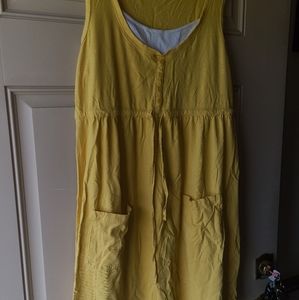 Style & Co Sport knit yellow sundress - large